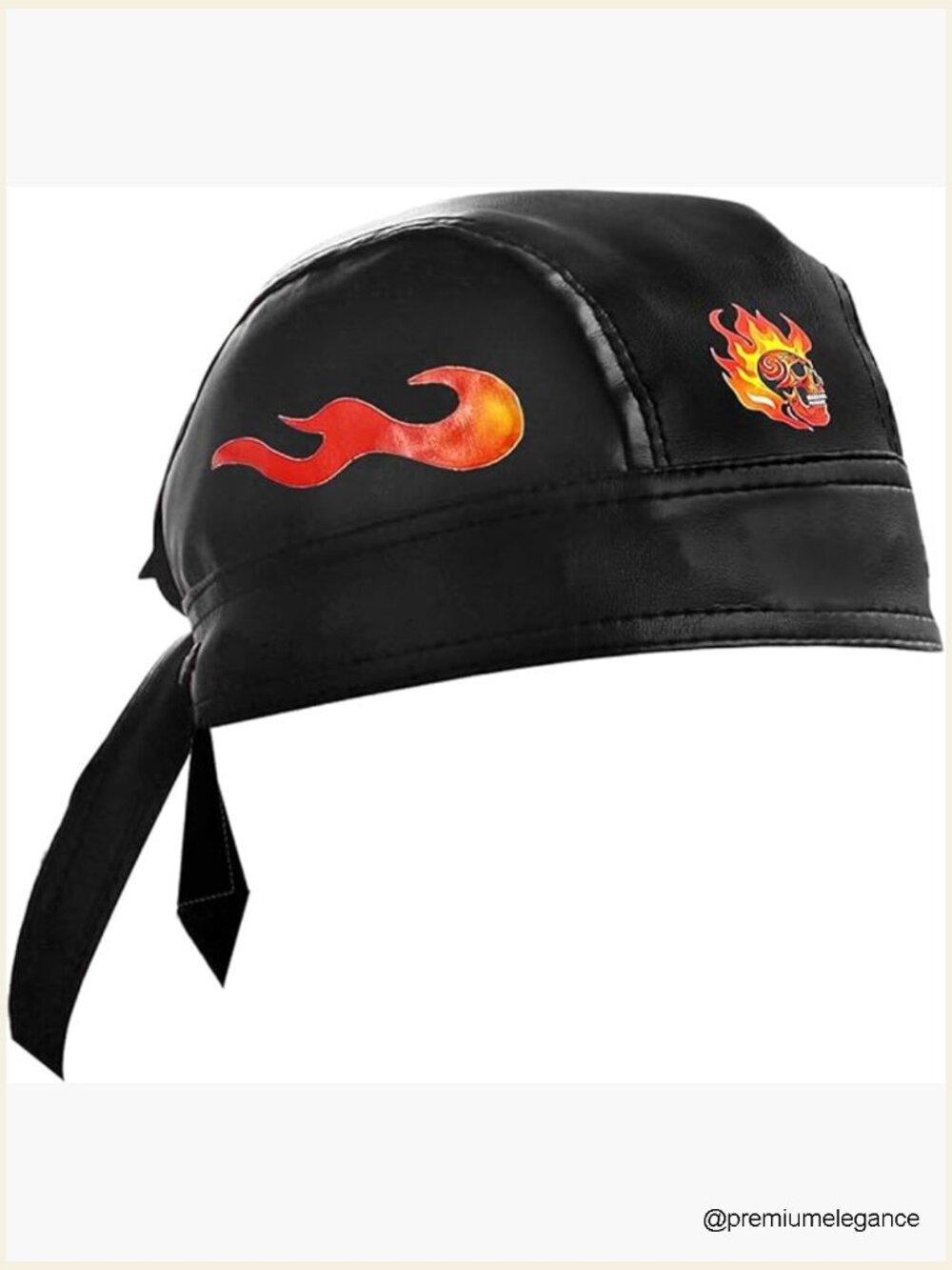 Skull Flame Punk Rock Bandana Head Wrap Hat Cap